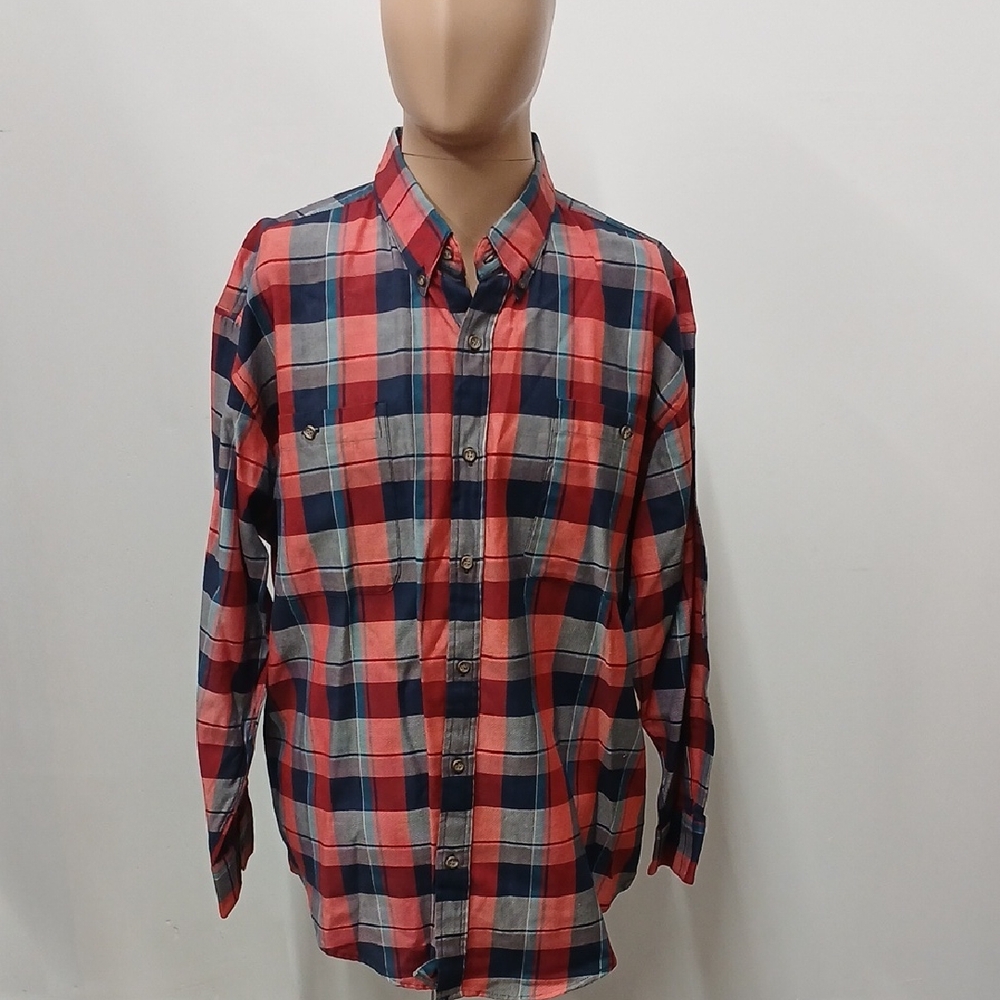 Vintage Wimbledon Collection by Racquet Club Plaid Shirt / Size XL